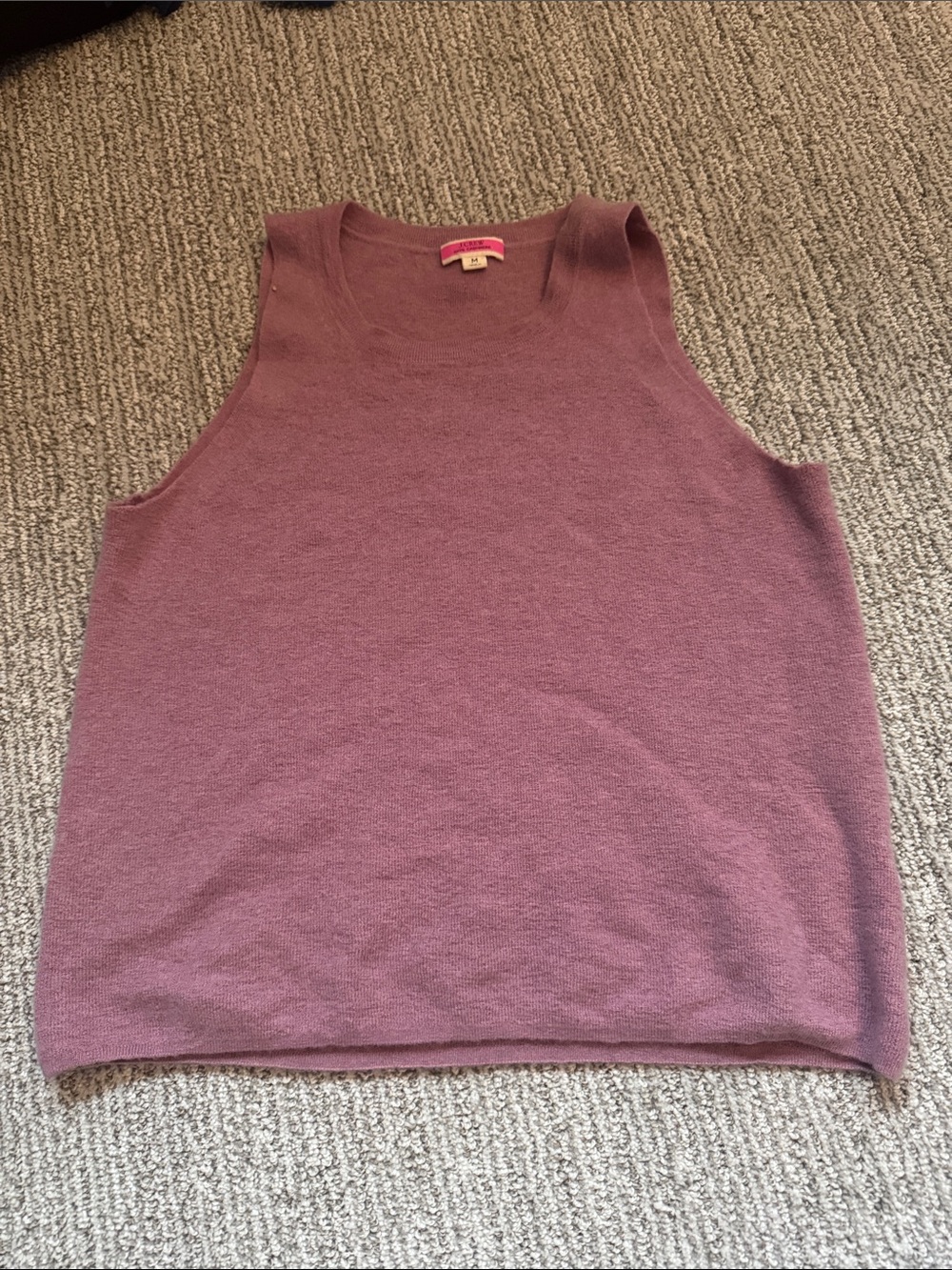 J. Crew Knit Sleeveless Tank in Dusty Mauve